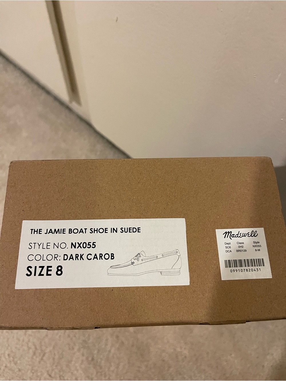 Madewell Jamie Boat Shoe in Dark Carob (size 8) - Picture 12 of 12
